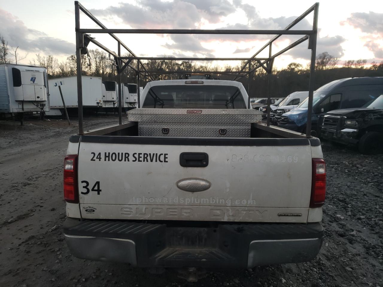 2012 Ford F250 VIN 1FTBF2B65CEC75360 Copart auction photo, water/flood damage thumbnail 6