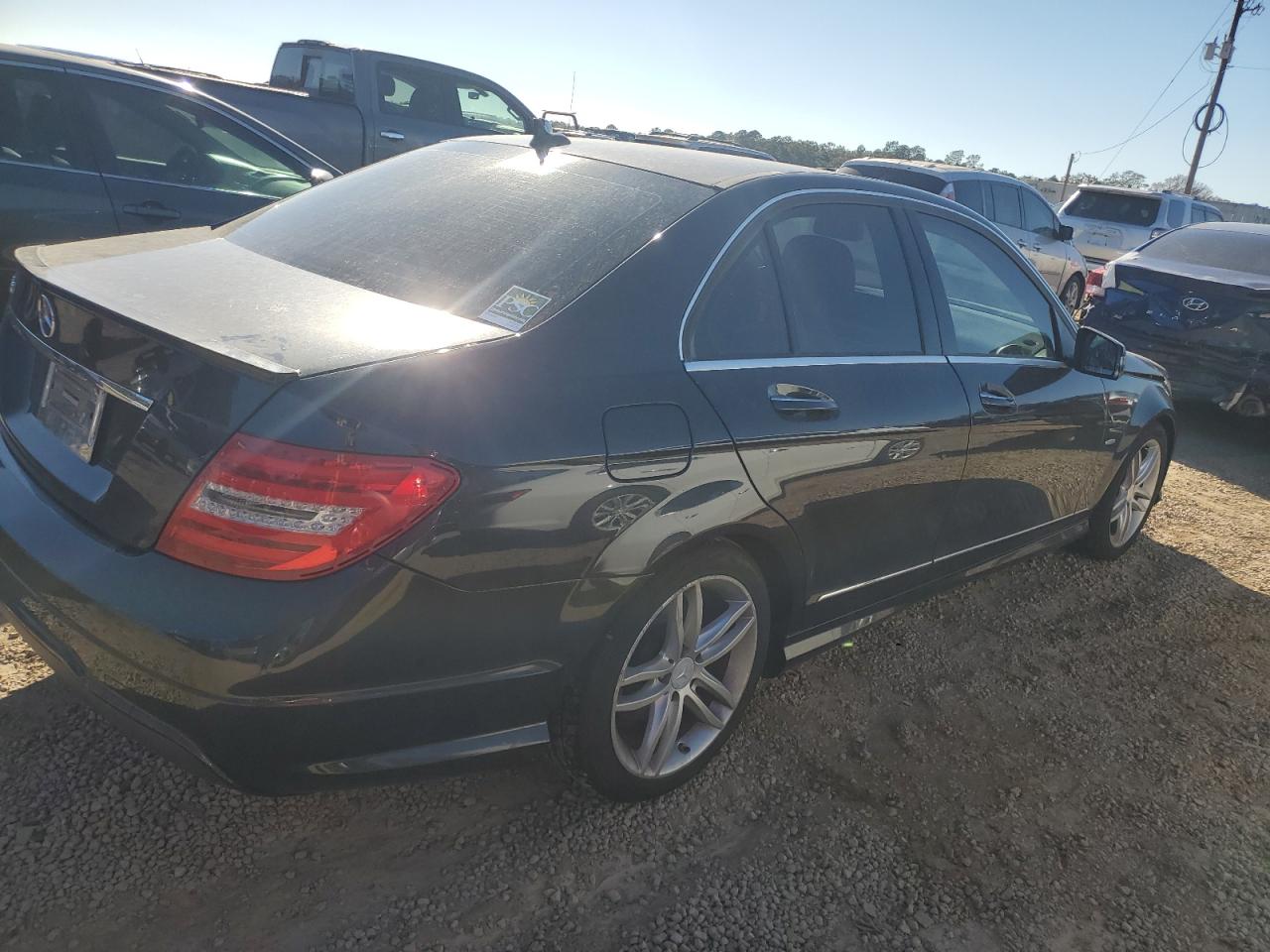 2012 Mercedes-Benz C-klasse VIN WDDGF4HB1CR206881 Copart auction photo, front end damage thumbnail 3