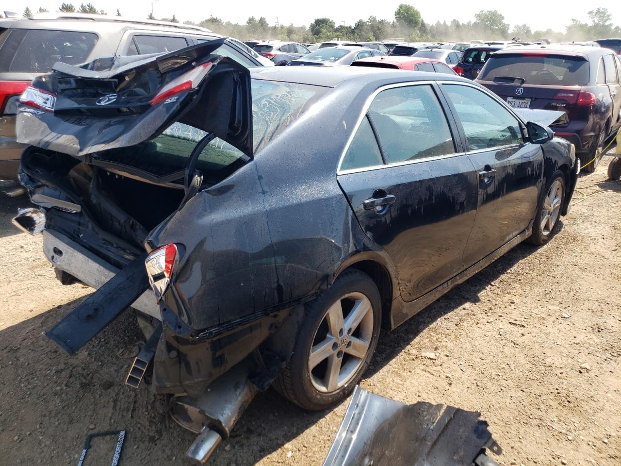 2012 Toyota Camry VIN 4T1BF1FKXCU512847 Copart auction photo, front end / rear end damage thumbnail 3