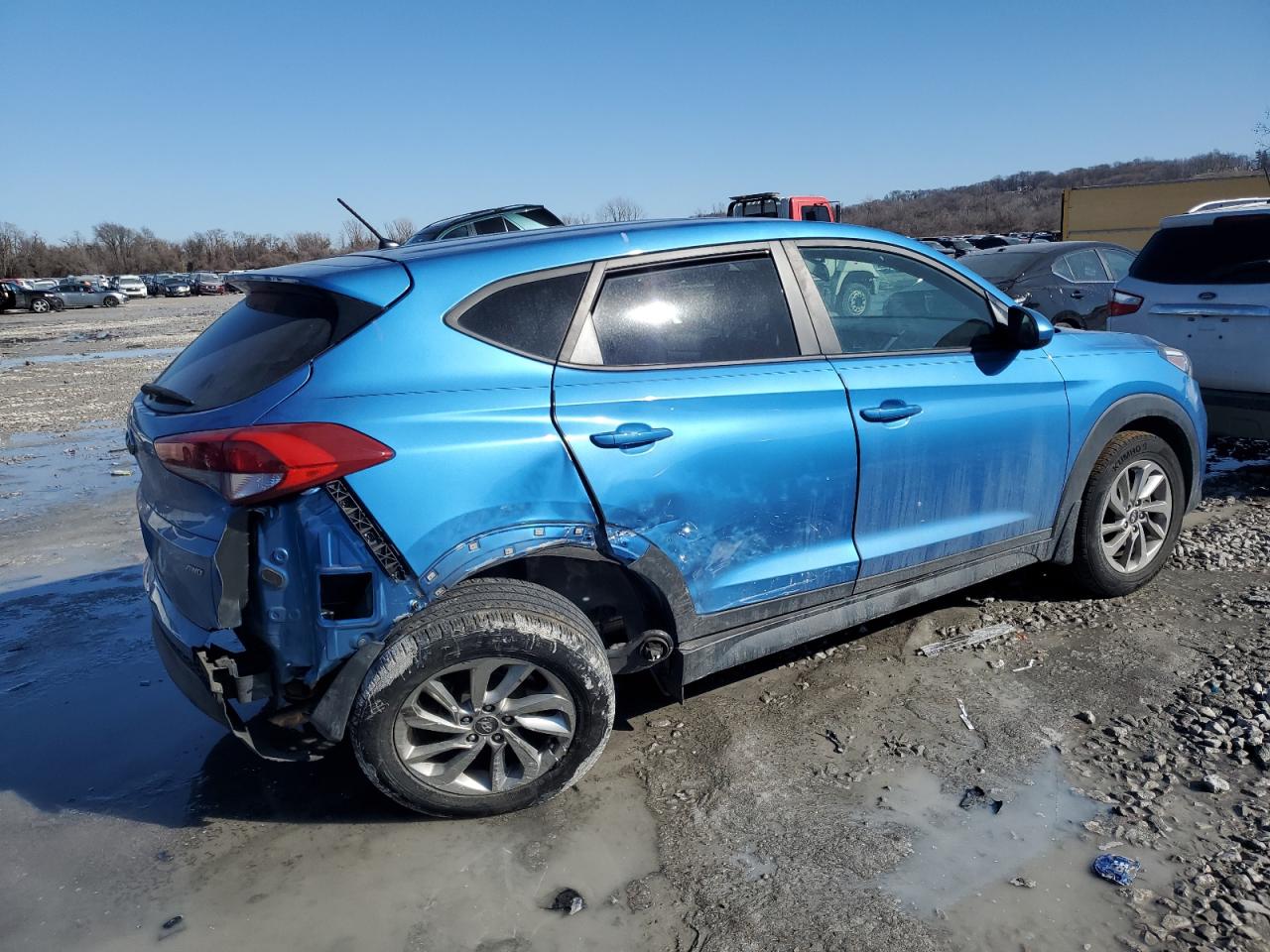 2018 Hyundai Tucson VIN KM8J2CA45JU708963 Copart auction photo, rear end / side damage thumbnail 3