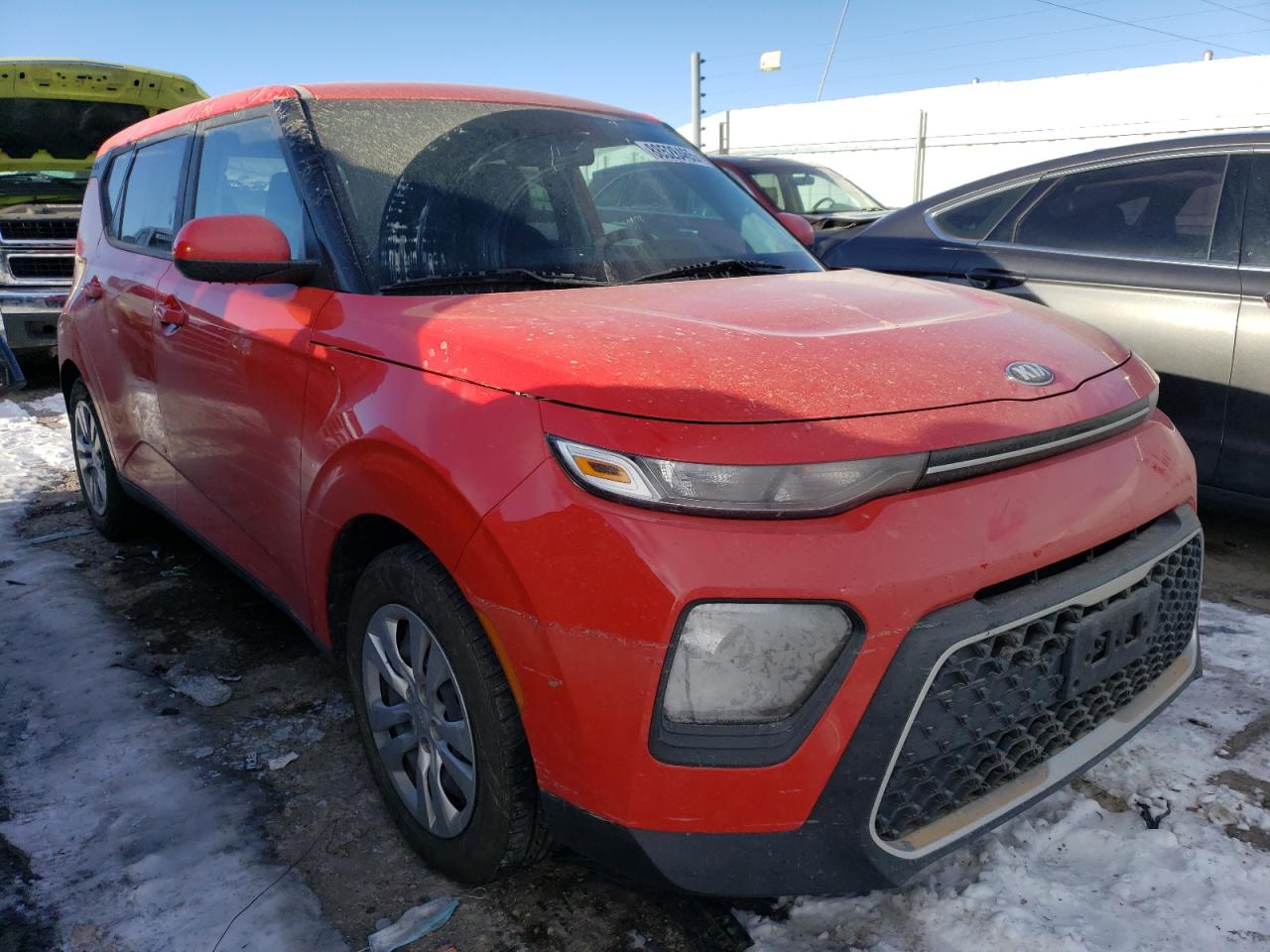 2021 KIA Soul VIN KNDJ23AUXM7143522 Copart auction photo, water/flood / hail damage thumbnail 4
