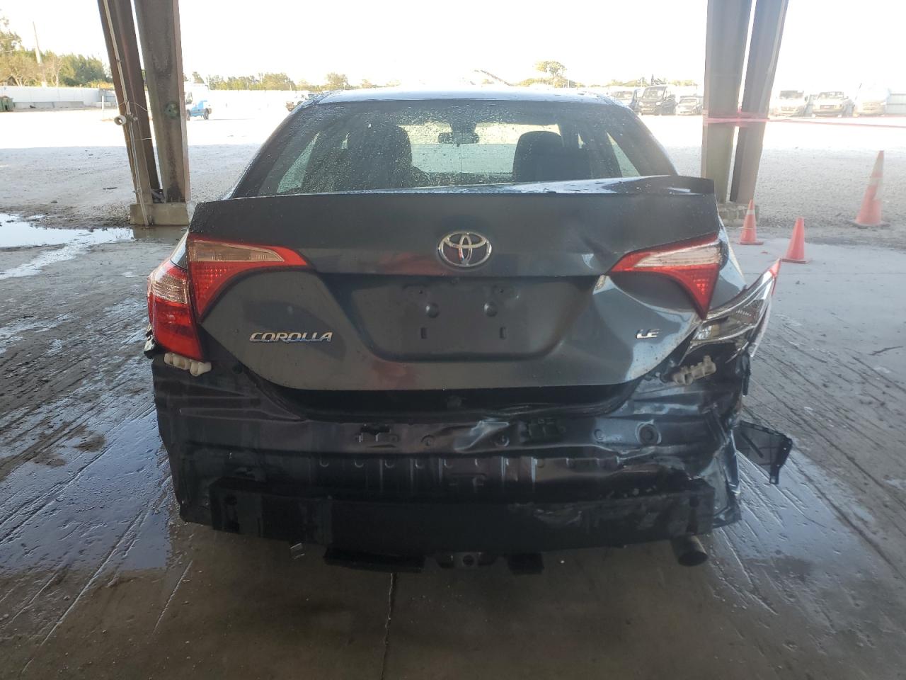 2017 Toyota Corolla VIN 5YFBURHE4HP653501 Copart auction photo, rear end damage thumbnail 6