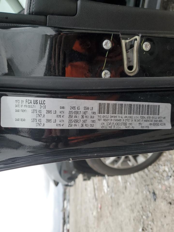 2019 Jeep Grand Cherokee VIN 1C4PJMLX3KD127896 Copart auction photo, front end damage thumbnail 14