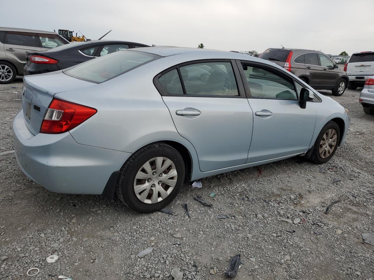 2012 Honda Civic VIN 19XFB2F57CE020633 Copart auction photo, front end / minor dent/scratches damage thumbnail 3