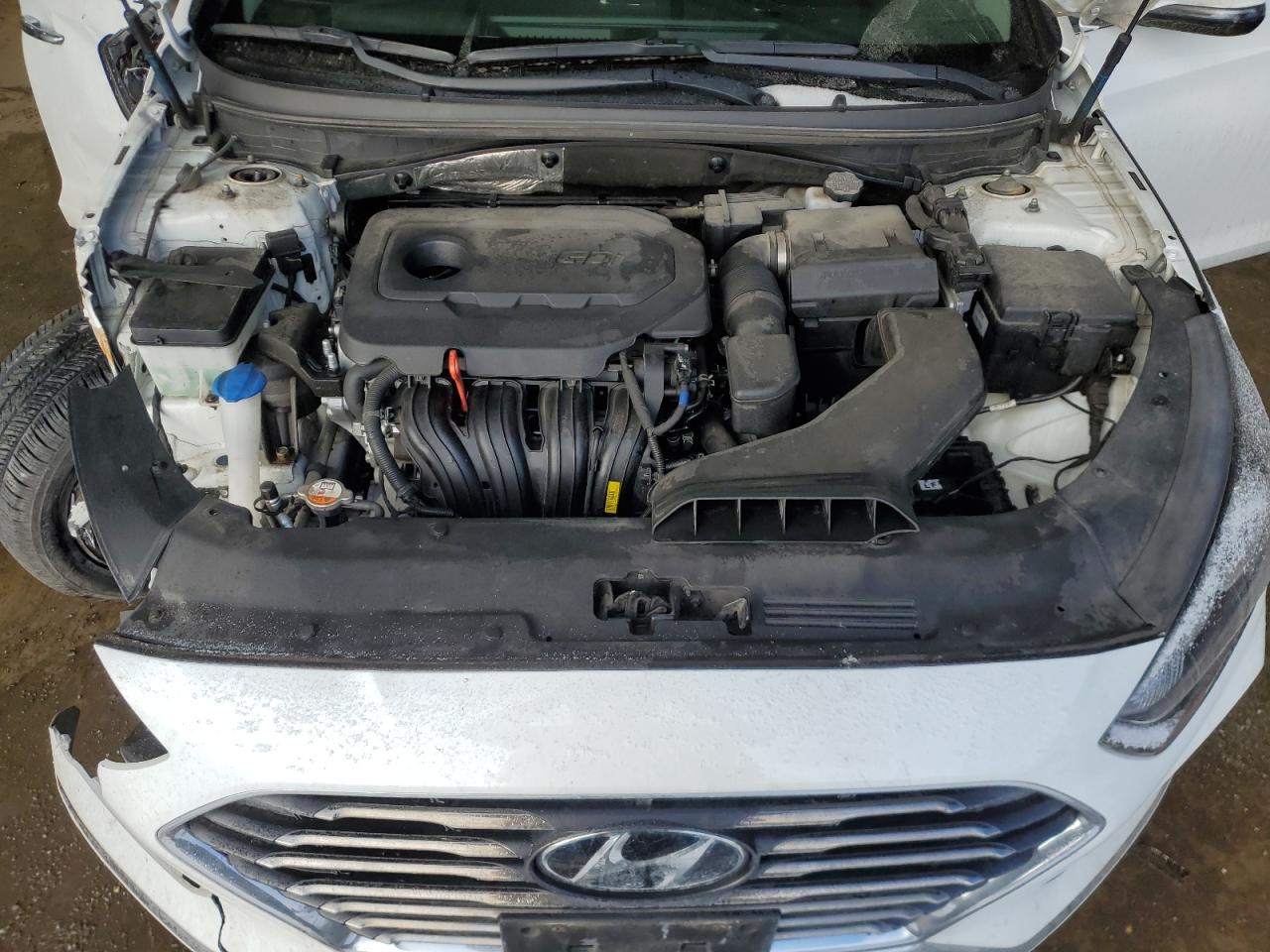2018 Hyundai Sonata VIN 5NPE34AF7JH636782 Copart auction photo, side / front end damage thumbnail 11
