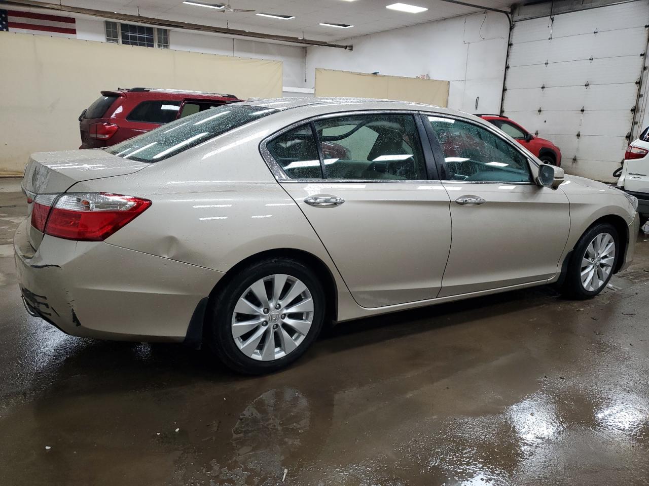 2014 Honda Accord VIN 1HGCR2F86EA257324 Copart auction photo, rear end / side damage thumbnail 3
