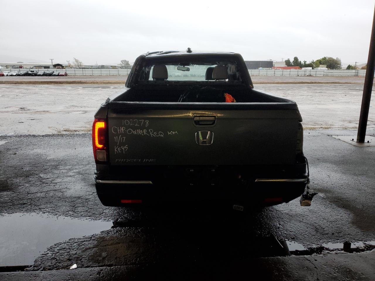 2017 Honda Ridgeline VIN 5FPYK2F63HB004889 Copart auction photo, all over damage thumbnail 6