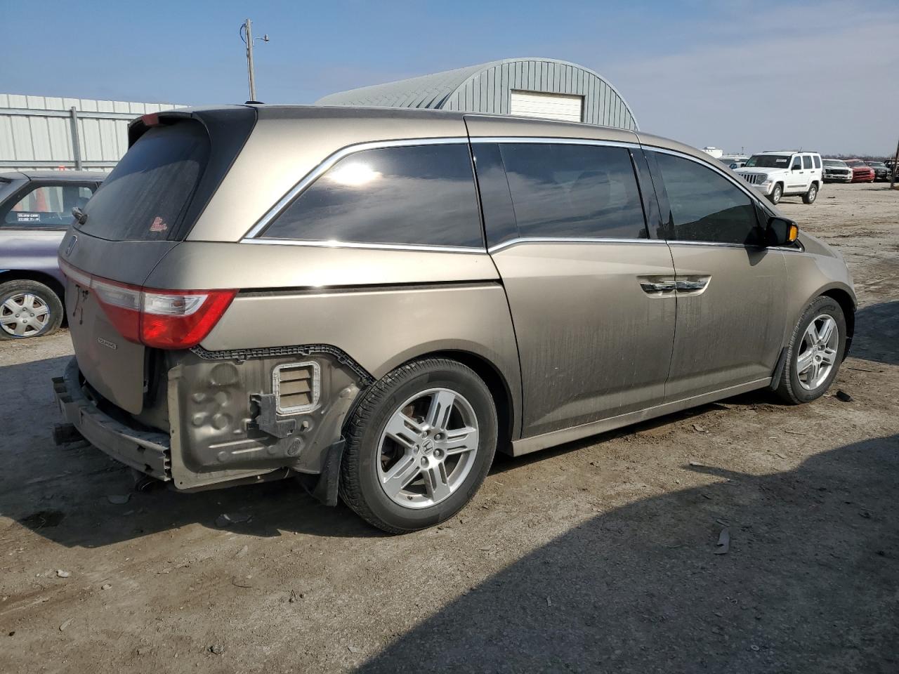 2012 Honda Odyssey VIN 5FNRL5H94CB110683 Copart auction photo, front end / rear end damage thumbnail 3