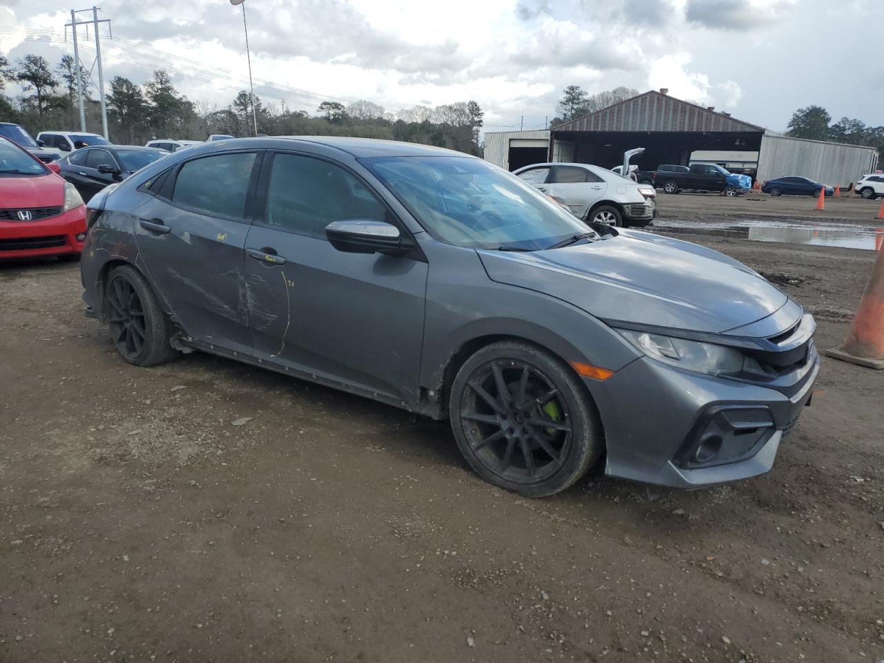 2021 Honda Civic VIN SHHFK7H46MU216705 Copart auction photo, side damage thumbnail 4