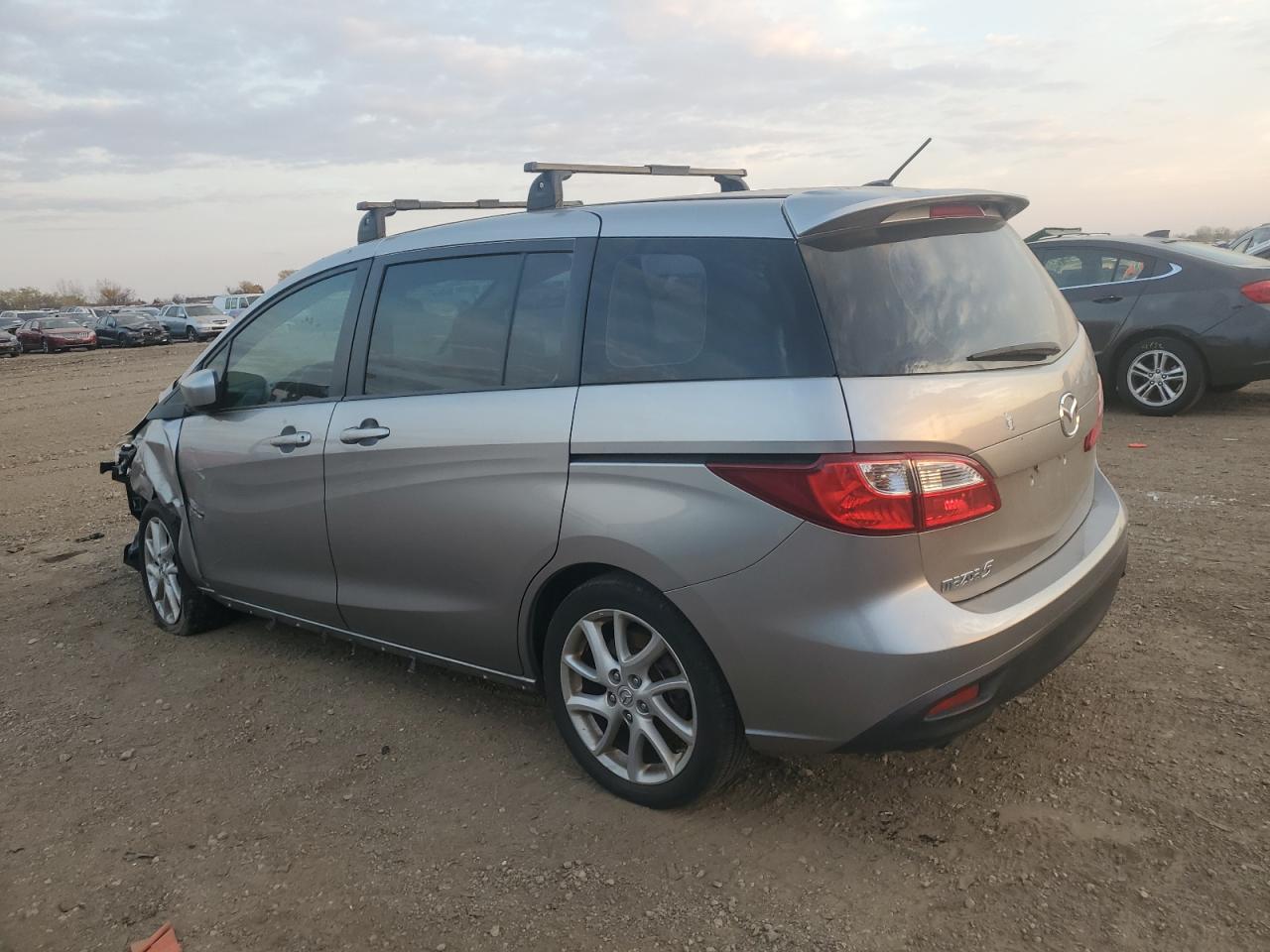 2012 Mazda 5 VIN JM1CW2DL4C0127690 Copart auction photo, front end / side damage thumbnail 2