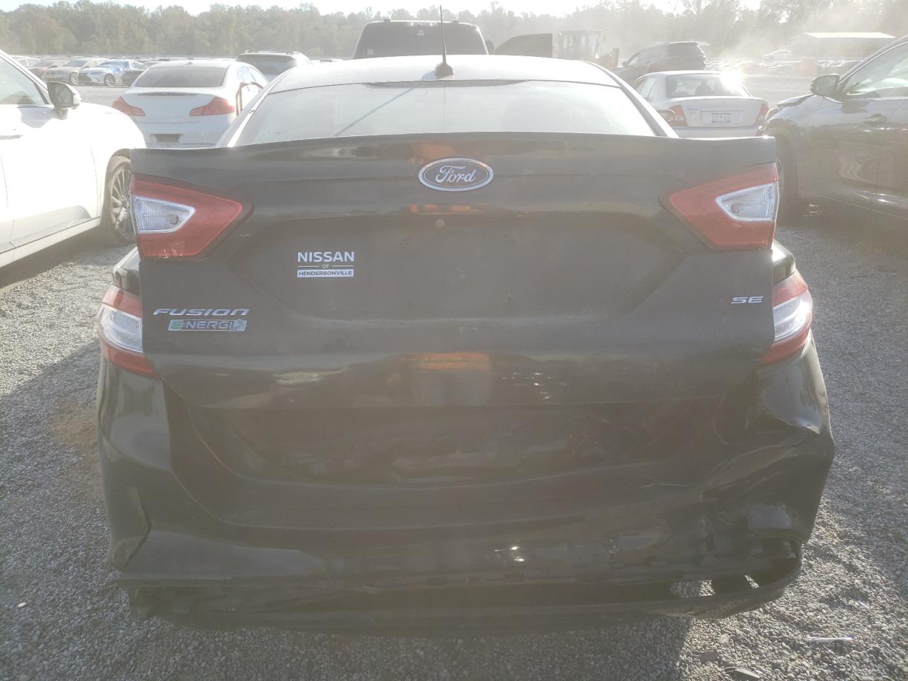 2015 Ford Fusion VIN 3FA6P0PU7FR156002 Copart auction photo, rear end damage thumbnail 6