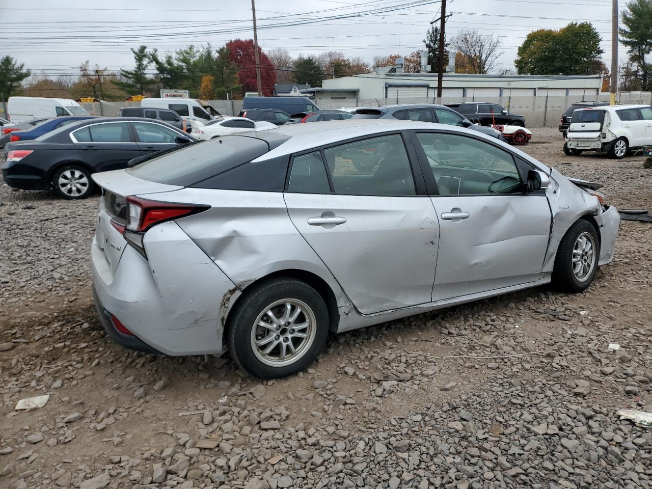 2020 Toyota Prius VIN JTDKARFU8L3122676 Copart auction photo, front end / side damage thumbnail 3