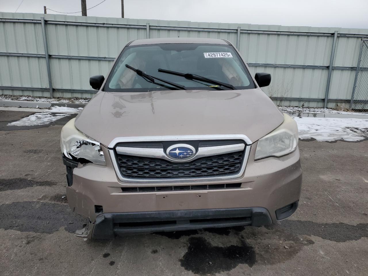 2014 Subaru Forester VIN JF2SJAAC6EH470158 Copart auction photo, side damage thumbnail 3