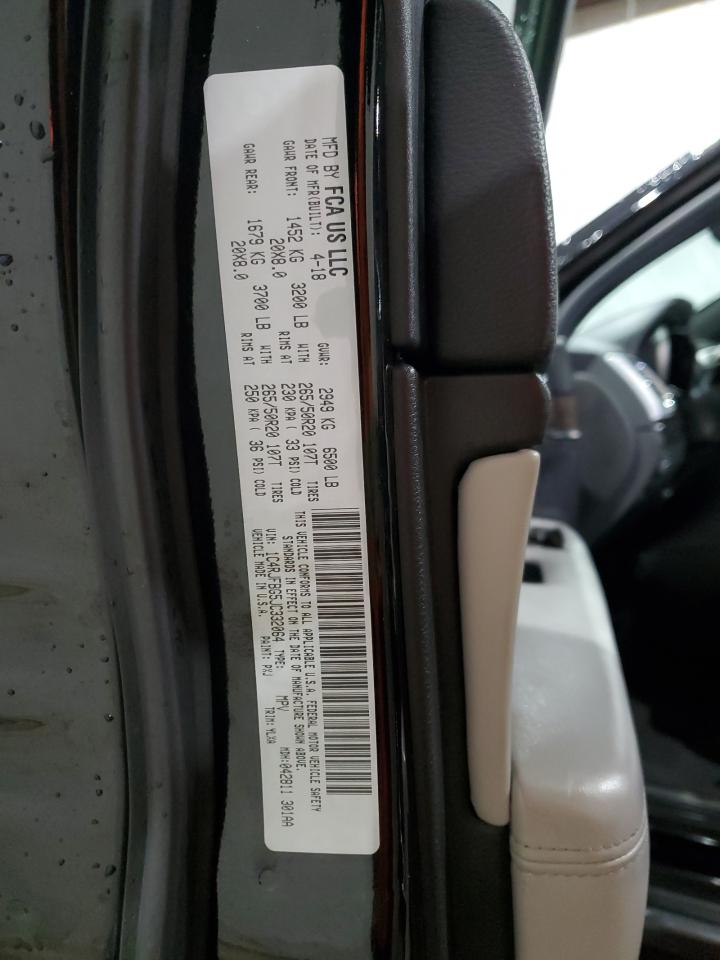 2018 Jeep Grand Cherokee VIN 1C4RJFBG5JC332064 Copart auction photo, front end damage thumbnail 14