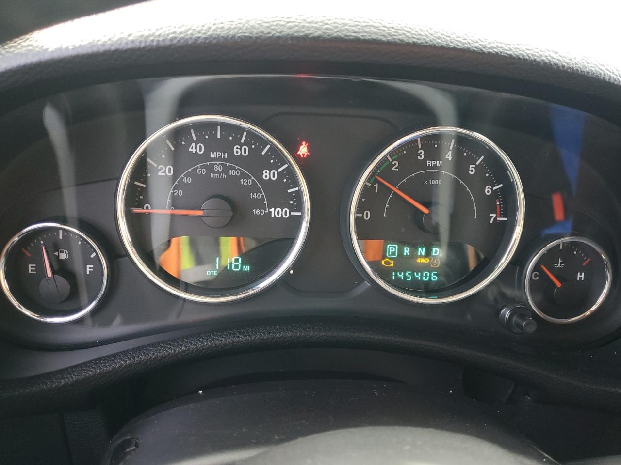 2012 Jeep Wrangler VIN 1C4BJWDG1CL215227 Copart auction photo, side damage thumbnail 9