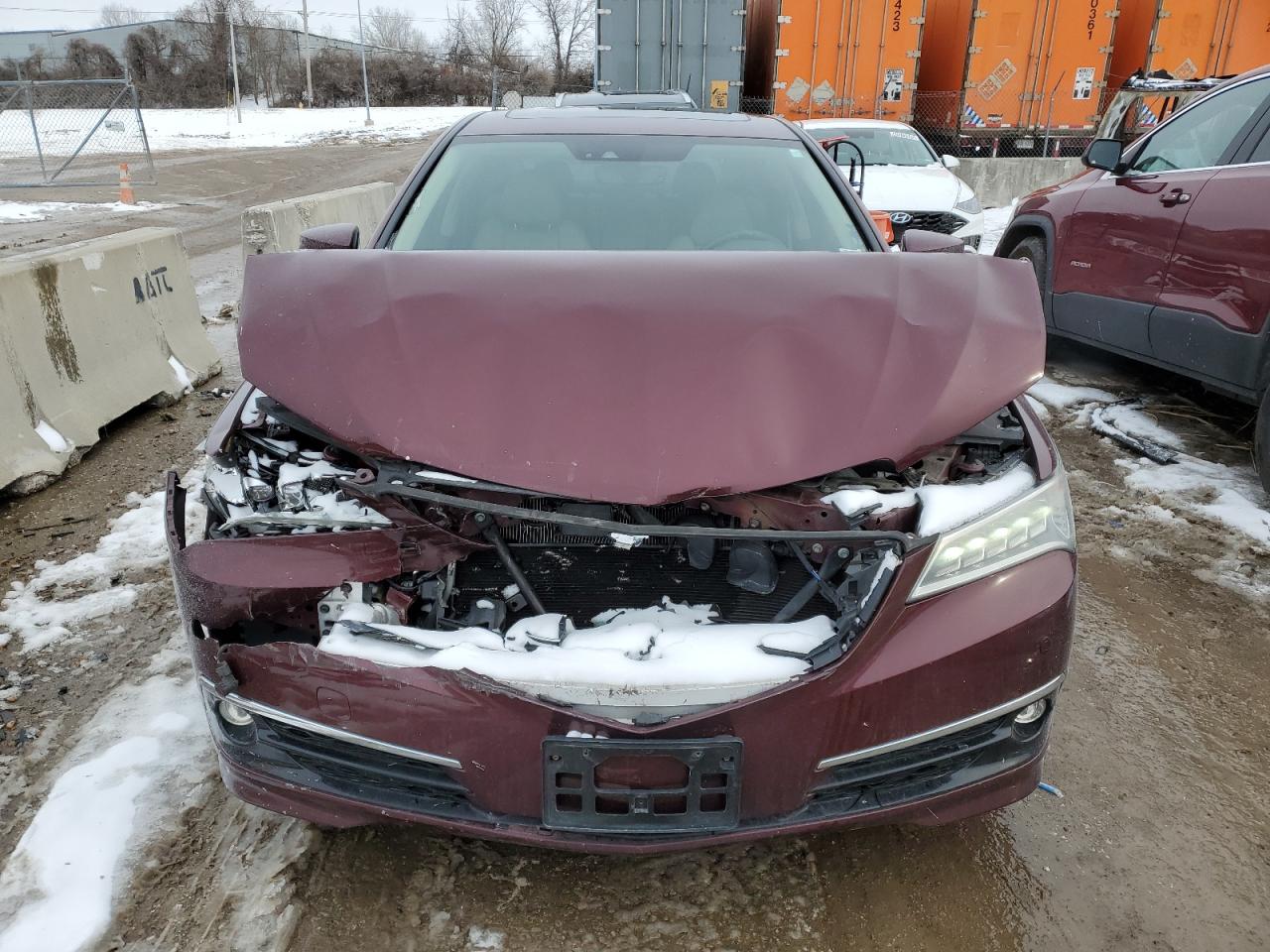 2015 Acura TLX VIN 19UUB2F79FA008503 Copart auction photo, front end damage thumbnail 5