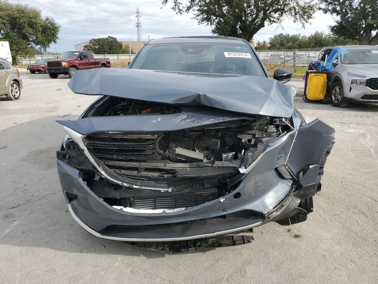 2023 Mazda CX-9 VIN JM3TCBDY0P0631896 Copart auction photo, front end / side damage thumbnail 5