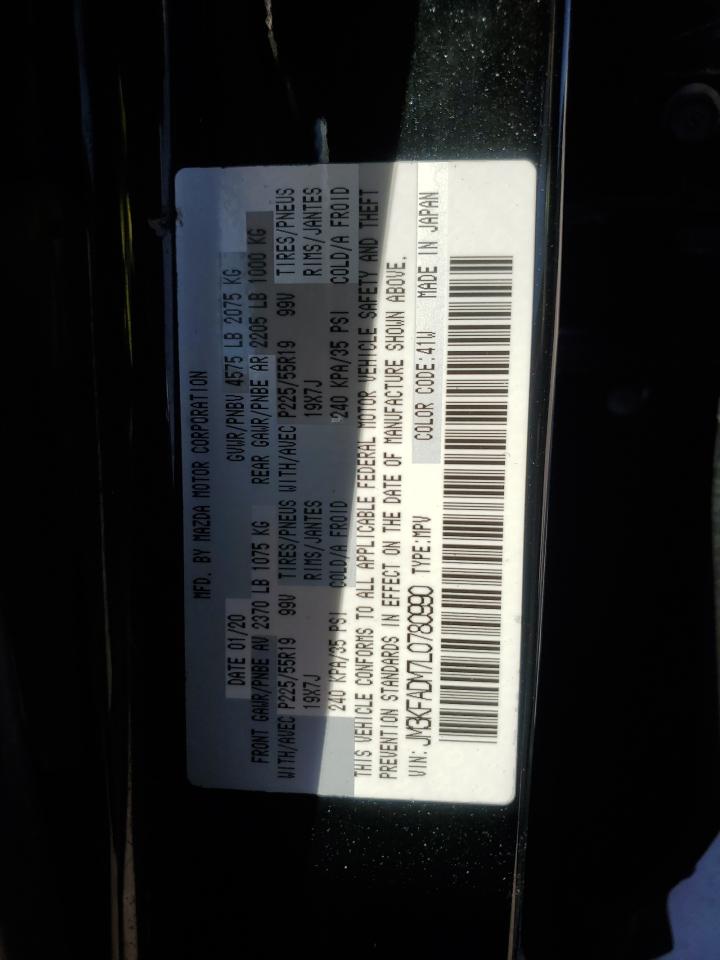 2020 Mazda CX-5 VIN JM3KFADM7L0780990 Copart auction photo, front end damage thumbnail 15