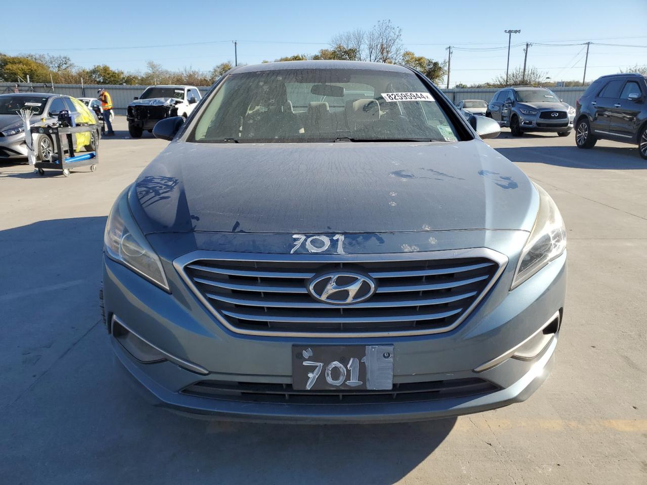 2017 Hyundai Sonata VIN 5NPE24AF2HH491082 Copart auction photo, side damage thumbnail 5