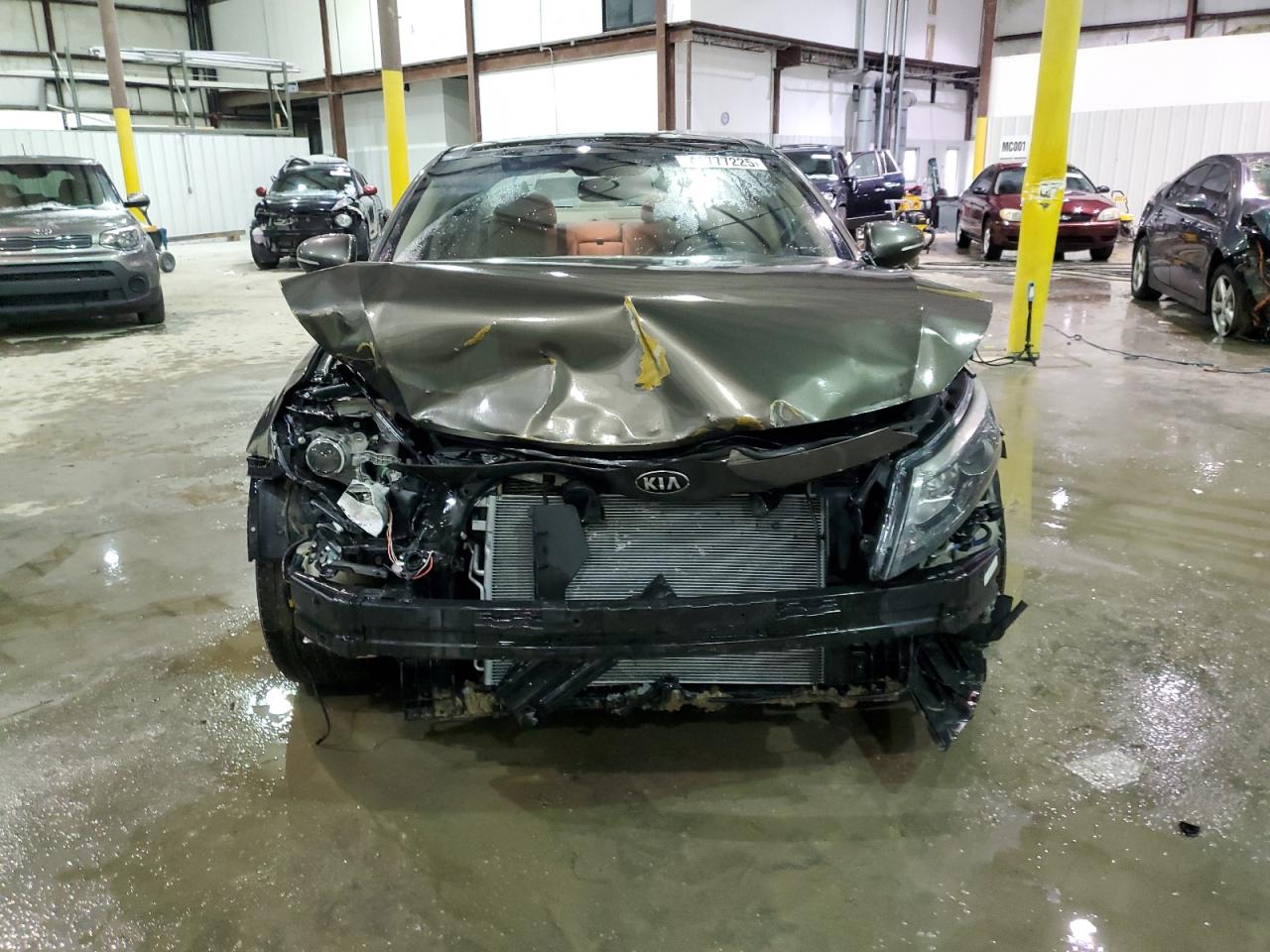 2014 KIA Optima VIN 5XXGN4A79EG339820 Copart auction photo, front end damage thumbnail 5