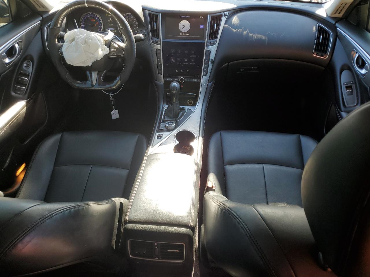 2015 Infiniti Q50 VIN JN1BV7AP9FM349726 Copart auction photo, front end / side damage thumbnail 8