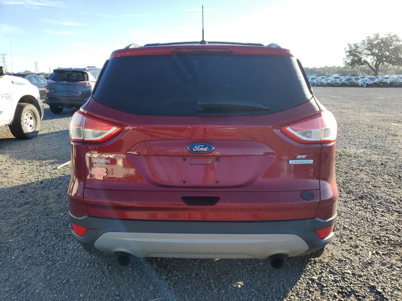 2013 Ford Escape VIN 1FMCU0GX5DUD22289 Copart auction photo, burn damage thumbnail 6