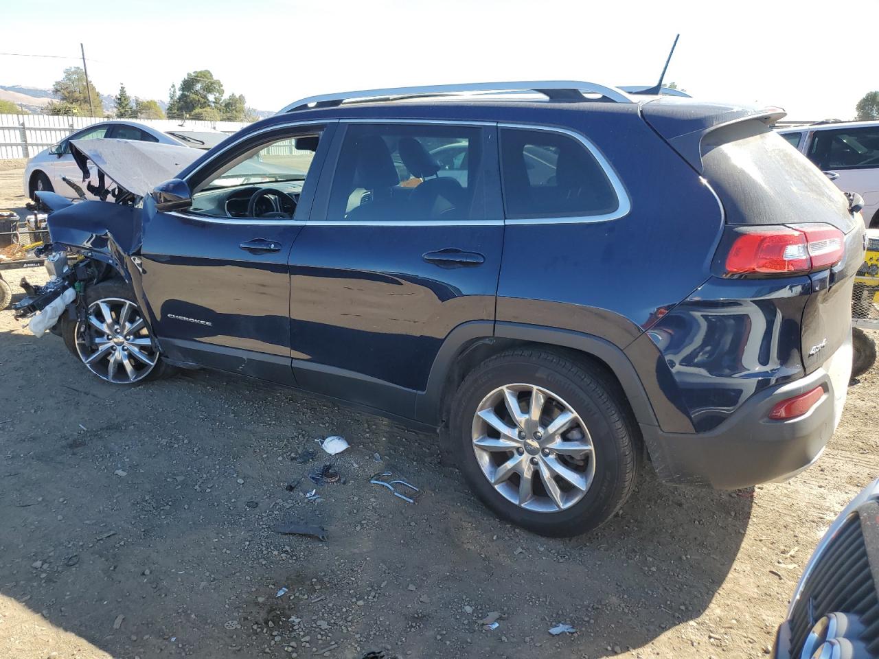 2016 Jeep Grand Cherokee VIN 1C4PJMDS7GW252172 Copart auction photo, front end / side damage thumbnail 2