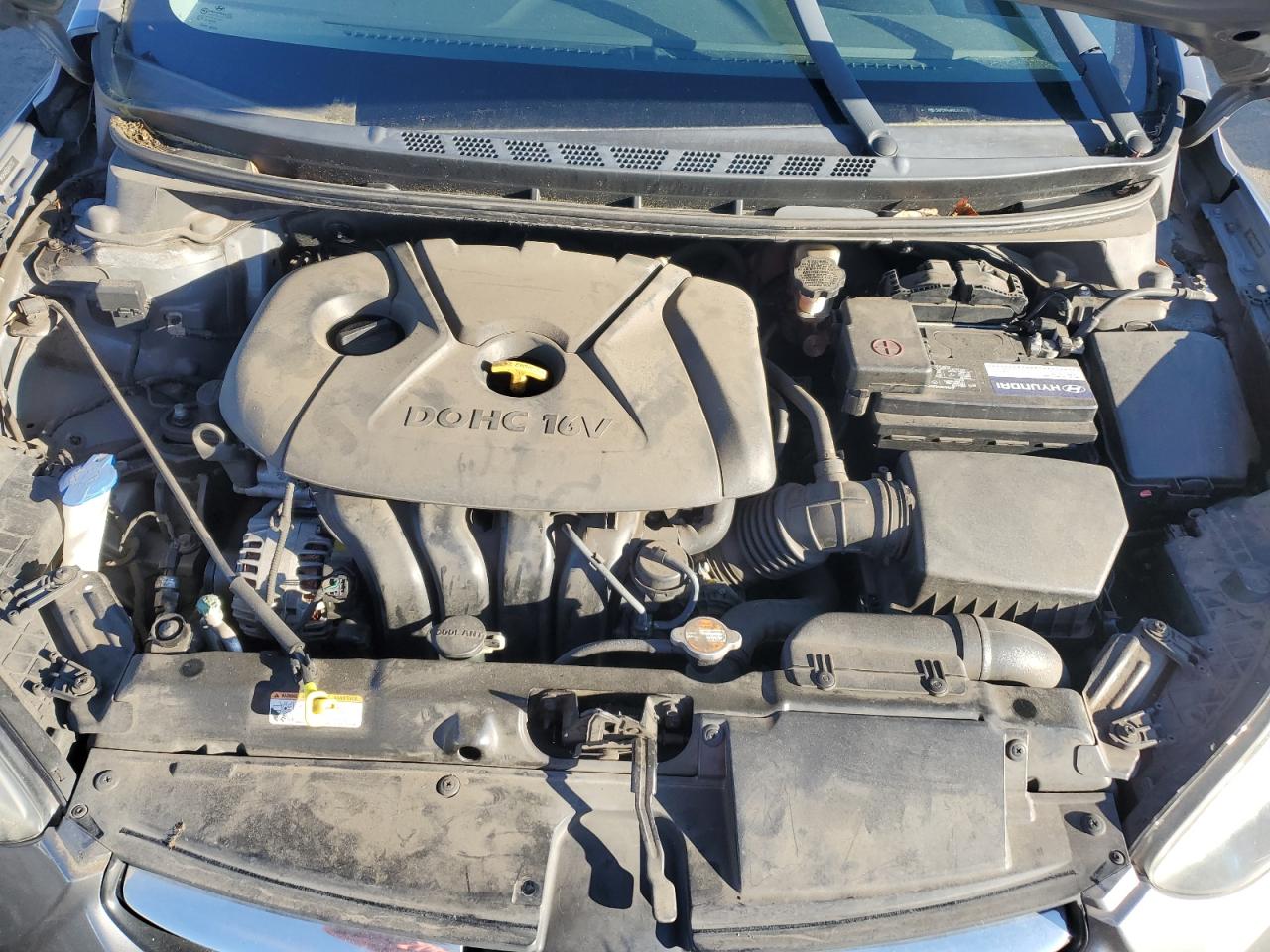 2012 Hyundai Elantra VIN 5NPDH4AE6CH147717 Copart auction photo, side / rear end damage thumbnail 12