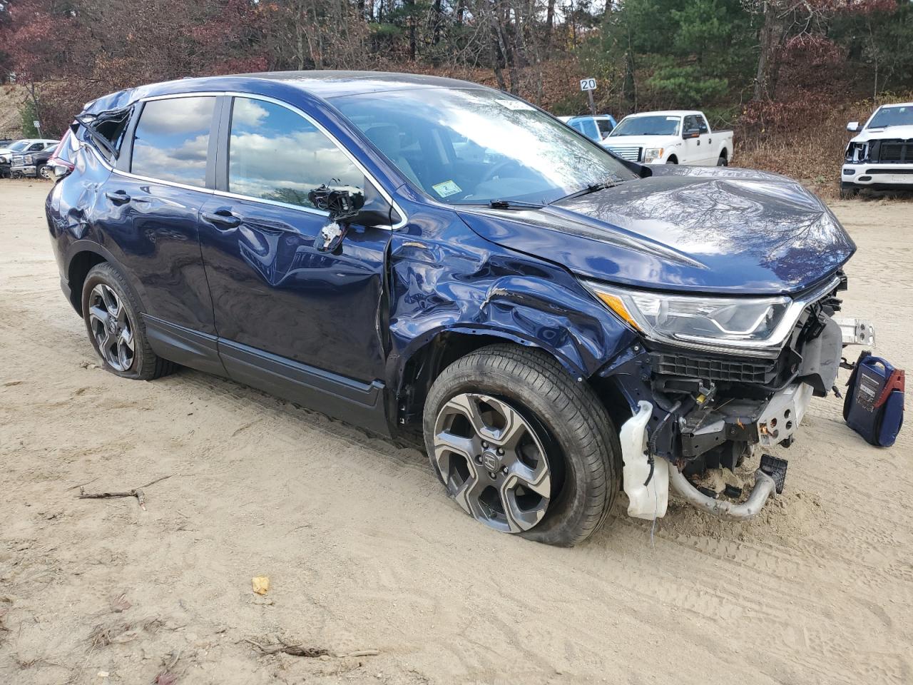 2017 Honda CR-V VIN 5J6RW2H84HL069497 Copart auction photo, front end / side damage thumbnail 4