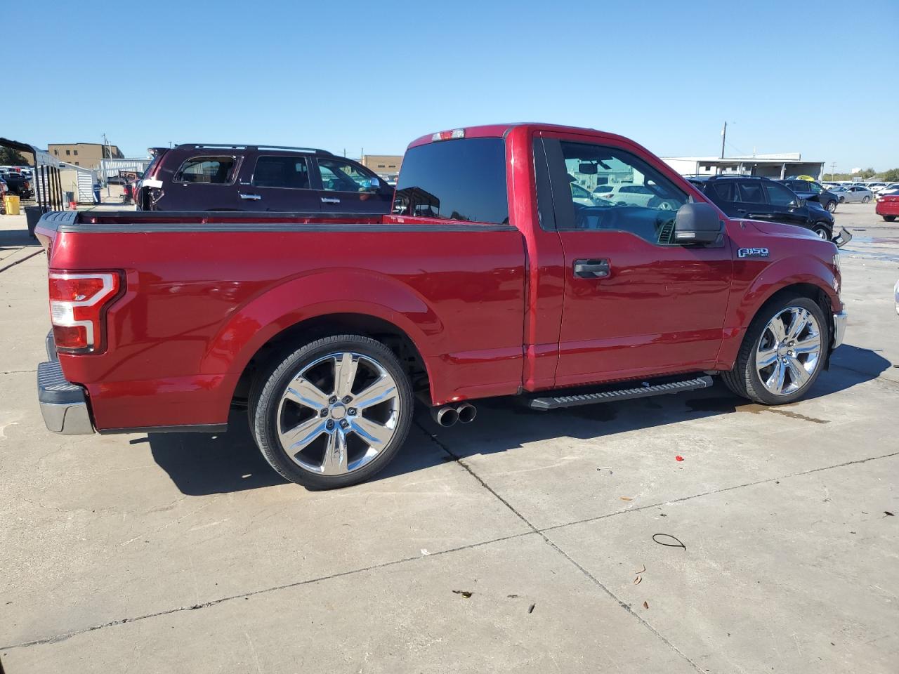 2018 Ford F-150 VIN 1FTMF1E53JKE75612 Copart auction photo, hail / front end damage thumbnail 3
