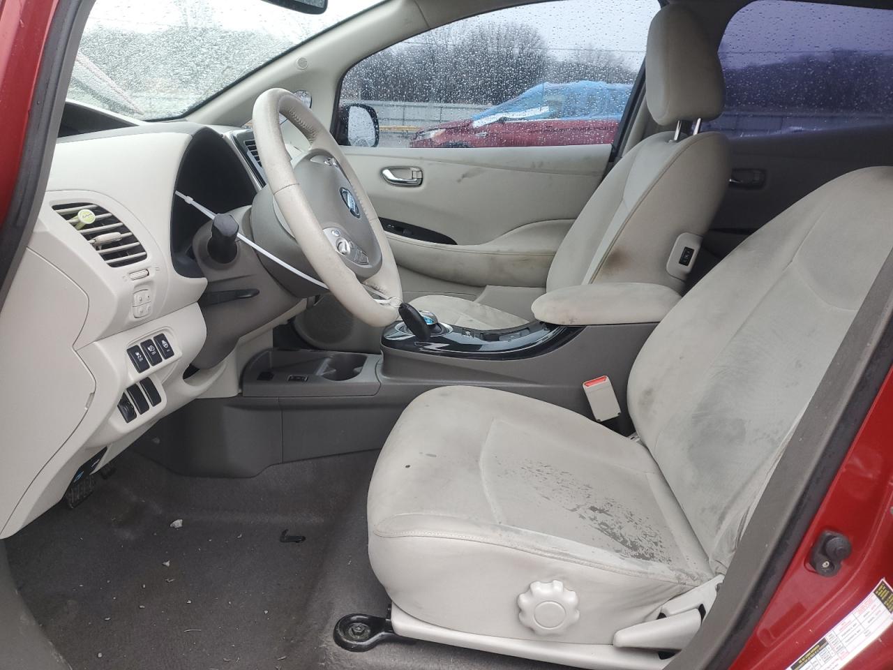 2012 Nissan Leaf VIN JN1AZ0CP4CT019594 Copart auction photo, side damage thumbnail 7