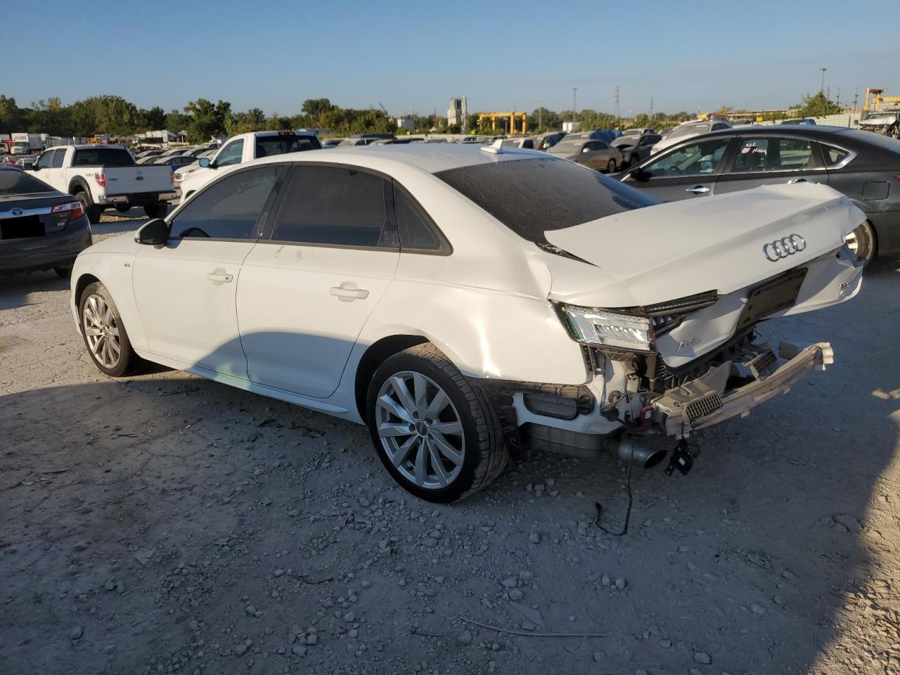 2018 Audi A4 VIN WAUKMAF40JN019615 Copart auction photo, rear end damage thumbnail 2