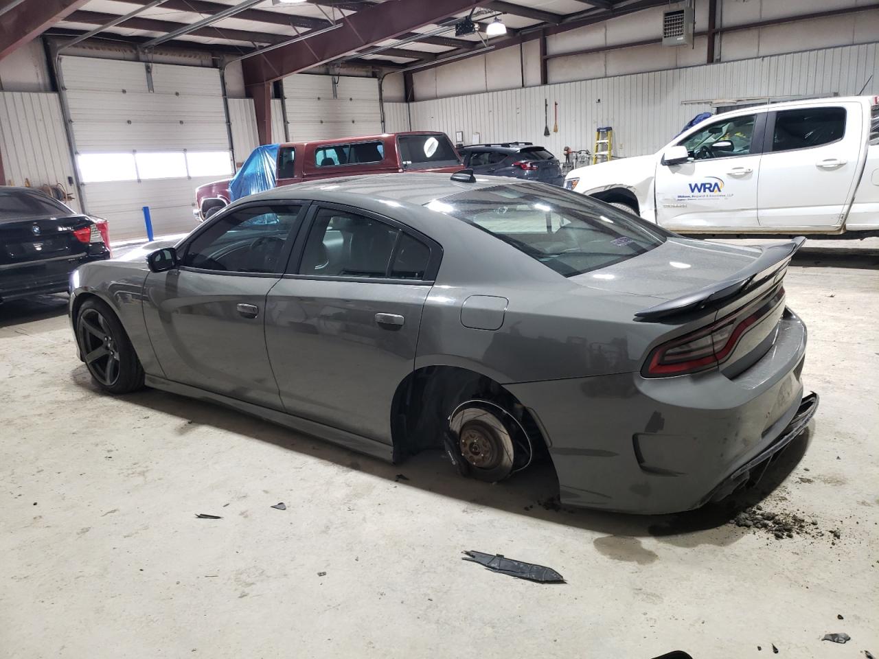 2017 Dodge Charger VIN 2C3CDXGJ5HH593455 Copart auction photo, rear end / front end damage thumbnail 2