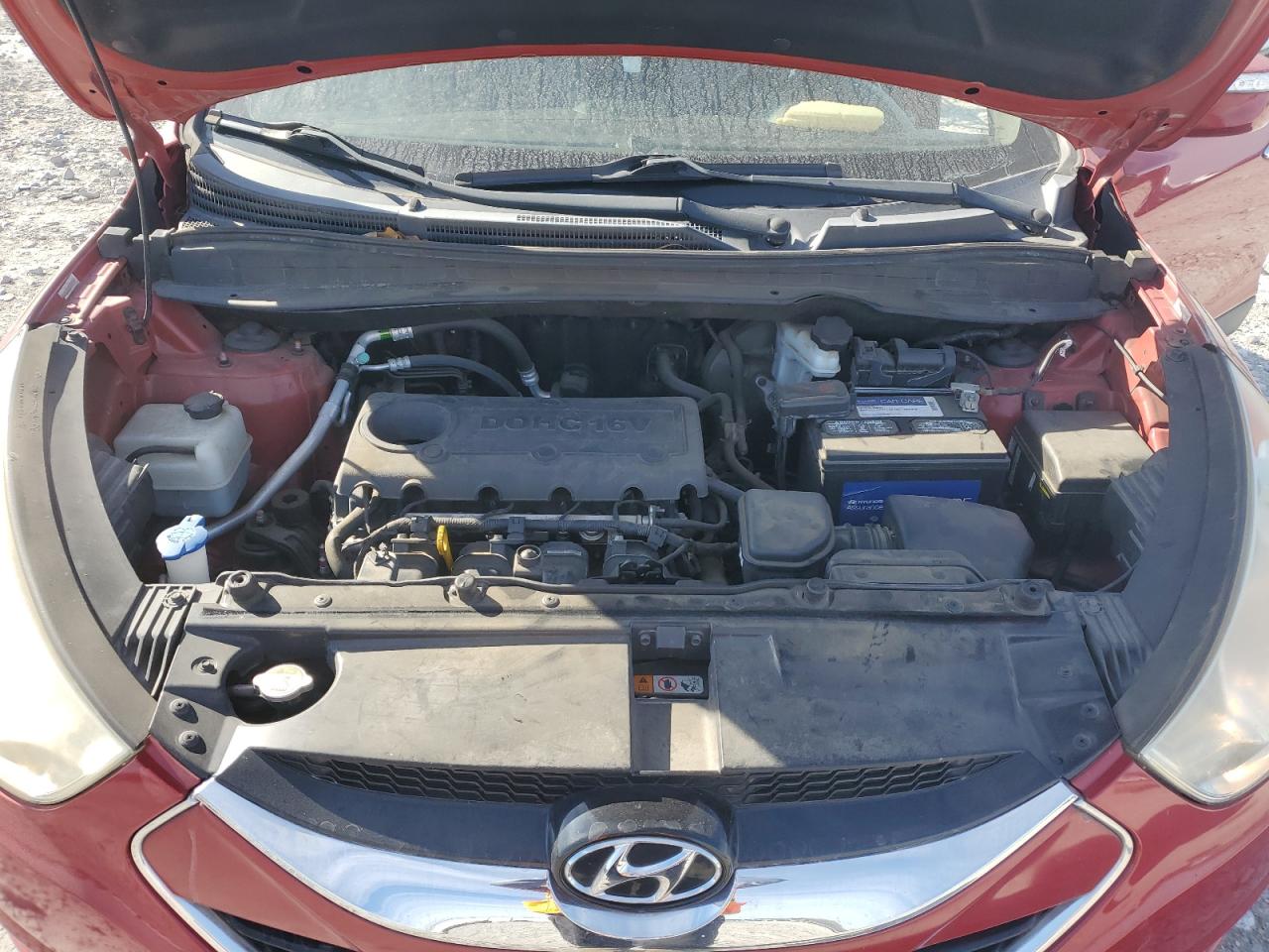 2013 Hyundai Tucson VIN KM8JU3AC9DU596092 Copart auction photo, side / front end damage thumbnail 12