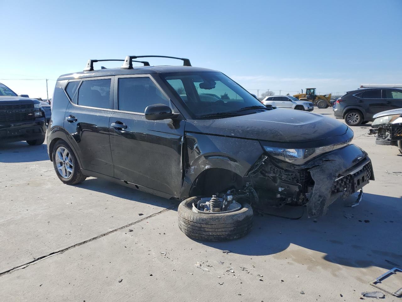 2024 KIA Soul VIN KNDJ23AUXR7239044 Copart auction photo, front end / hail damage thumbnail 4