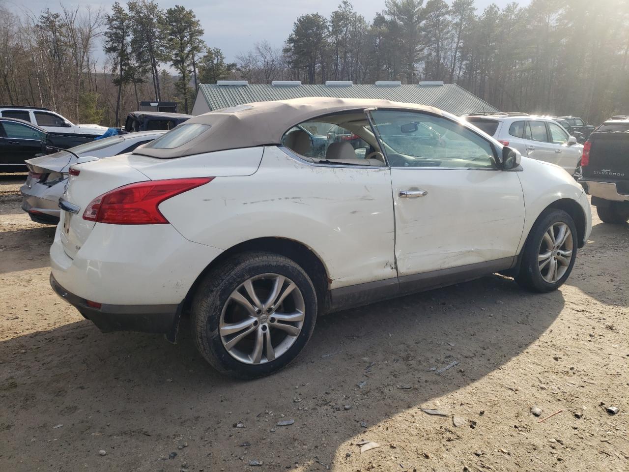 2011 Nissan Murano VIN JN8AZ1FY8BW001673 Copart auction photo, side / front end damage thumbnail 3
