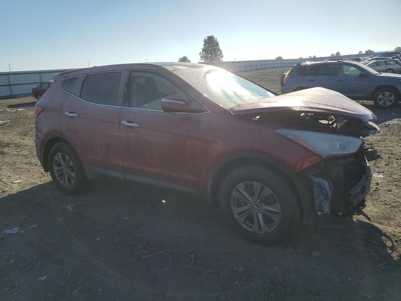 2013 Hyundai Santa Fe VIN 5XYZUDLB2DG034621 Copart auction photo, front end / side damage thumbnail 4