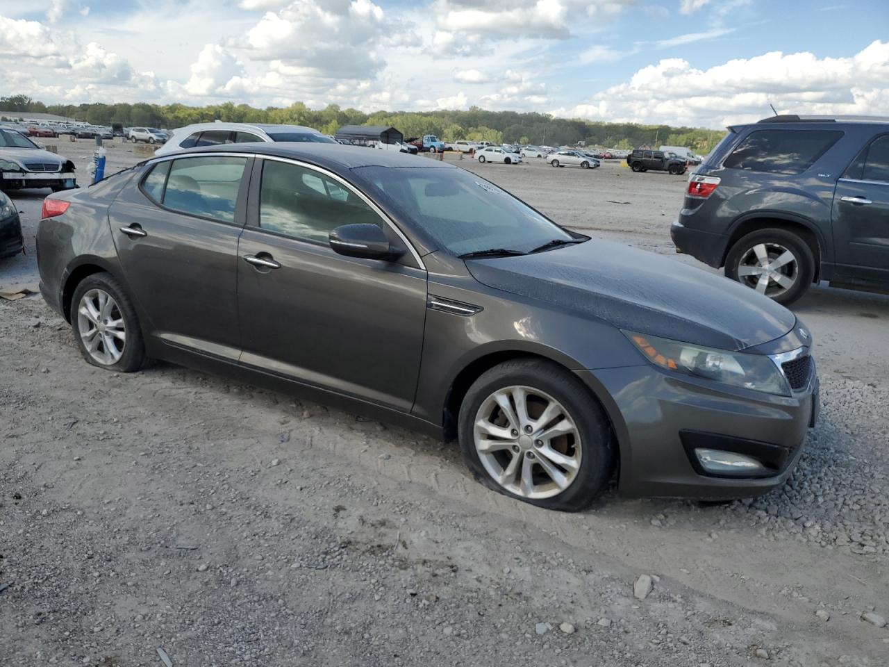 2013 KIA Optima VIN 5XXGM4A73DG215785 Copart auction photo, rear end / front end damage thumbnail 4