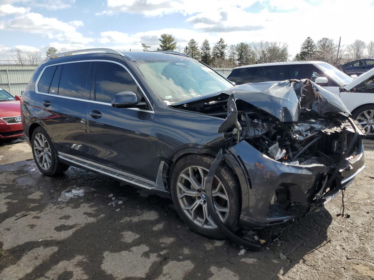 2019 BMW X7 VIN 5UXCW2C54KL081213 Copart auction photo, front end damage thumbnail 4