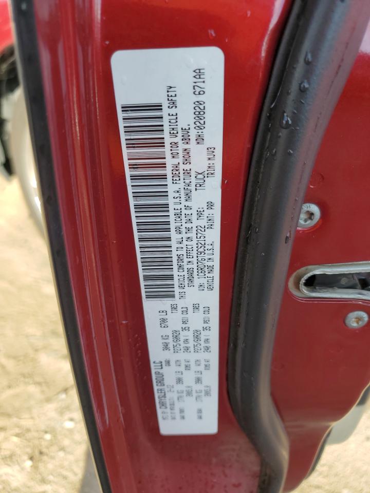 2012 Dodge RAM VIN 1C6RD7GT9CS215722 Copart auction photo, hail damage thumbnail 12