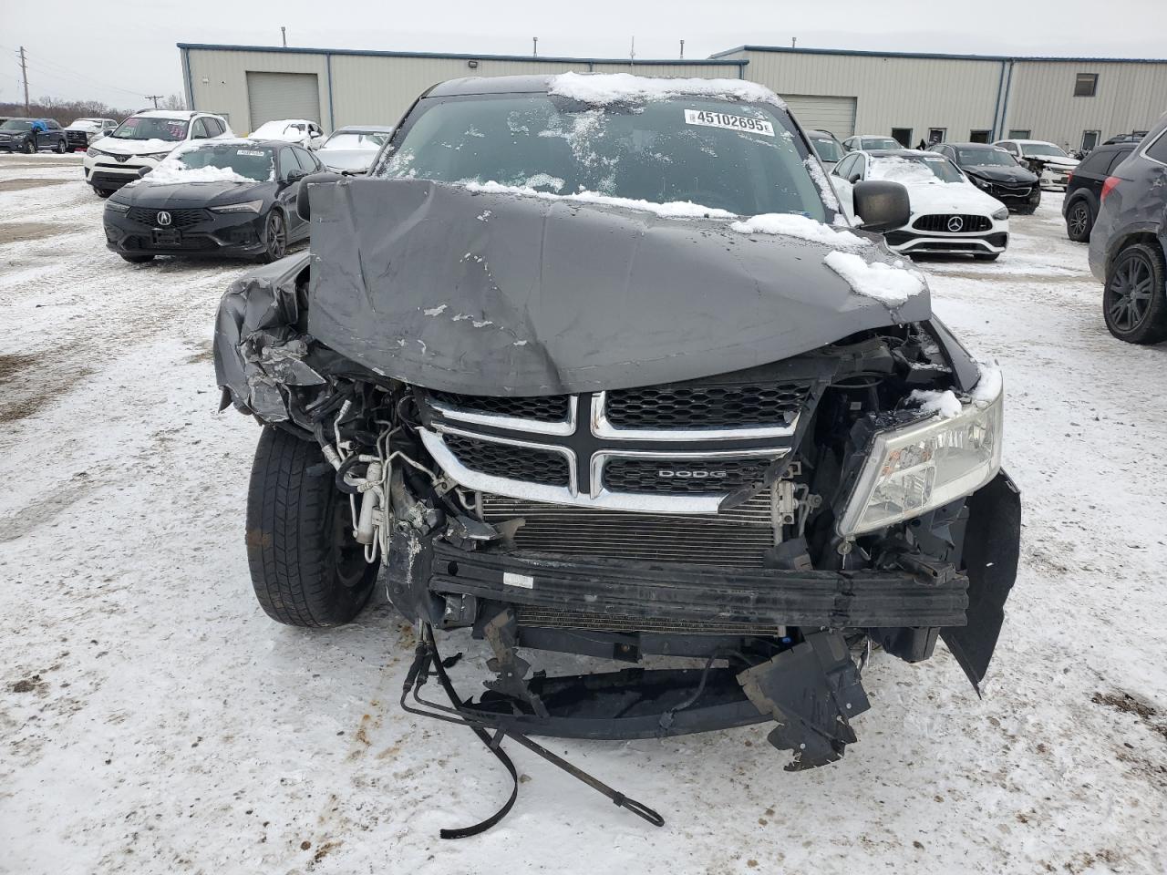 2013 Dodge Journey VIN 3C4PDCAB4DT556695 Copart auction photo, front end / undercarriage damage thumbnail 5