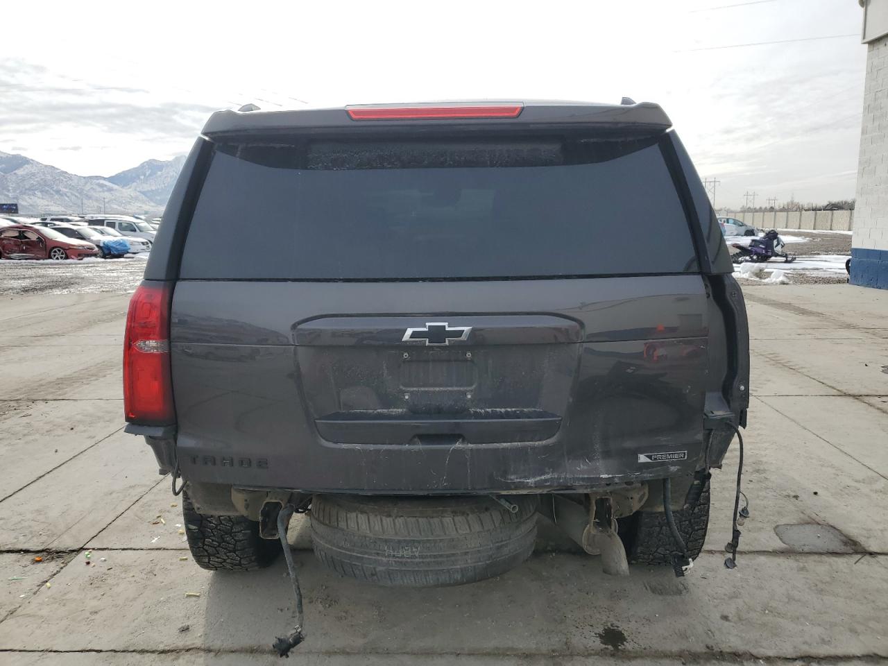 2018 Chevrolet Tahoe VIN 1GNSKCKJ0JR383064 Copart auction photo, rear end / all over damage thumbnail 6