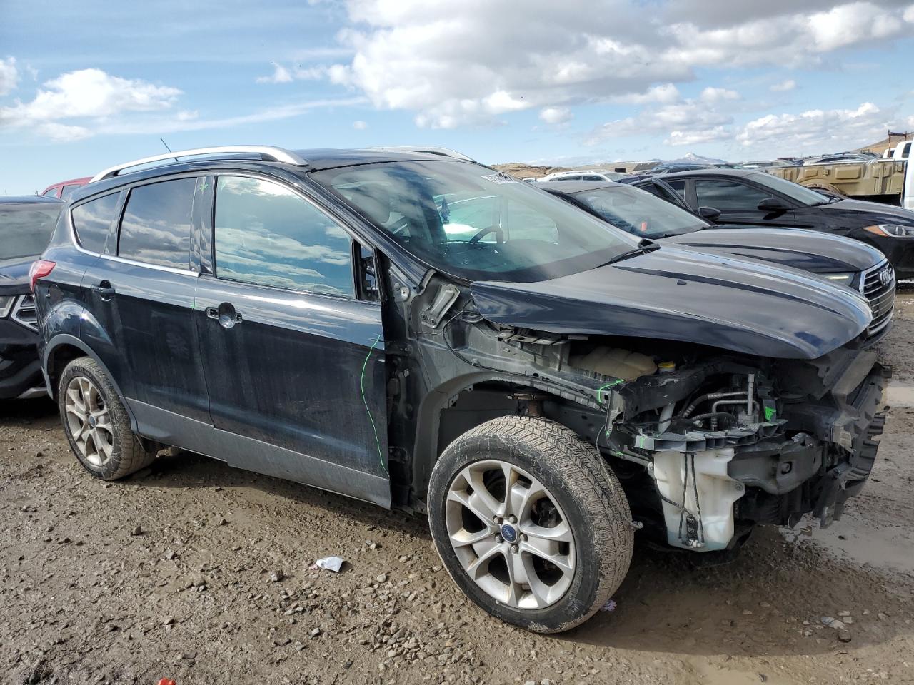 2014 Ford Escape VIN 1FMCU9J9XEUD32087 Copart auction photo, all over damage thumbnail 4