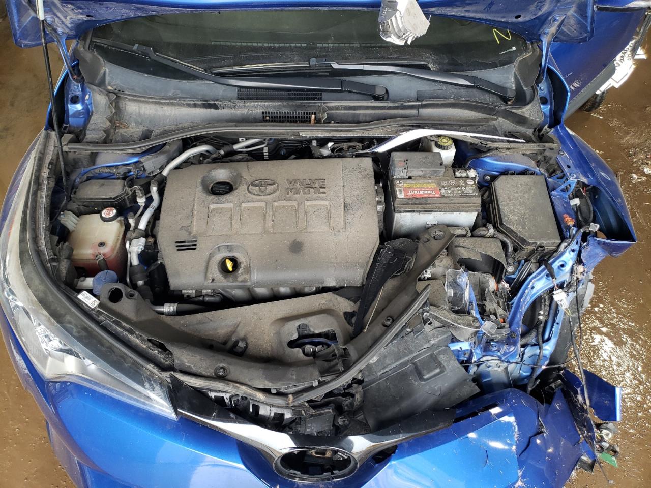 2018 Toyota C-HR VIN NMTKHMBX3JR018234 Copart auction photo, front end damage thumbnail 11