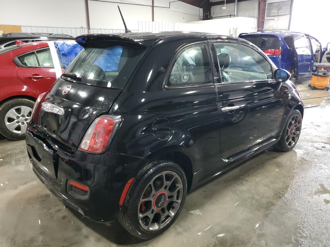 2013 Fiat 500 VIN 3C3CFFBRXDT748617 Copart auction photo, rear end damage thumbnail 3