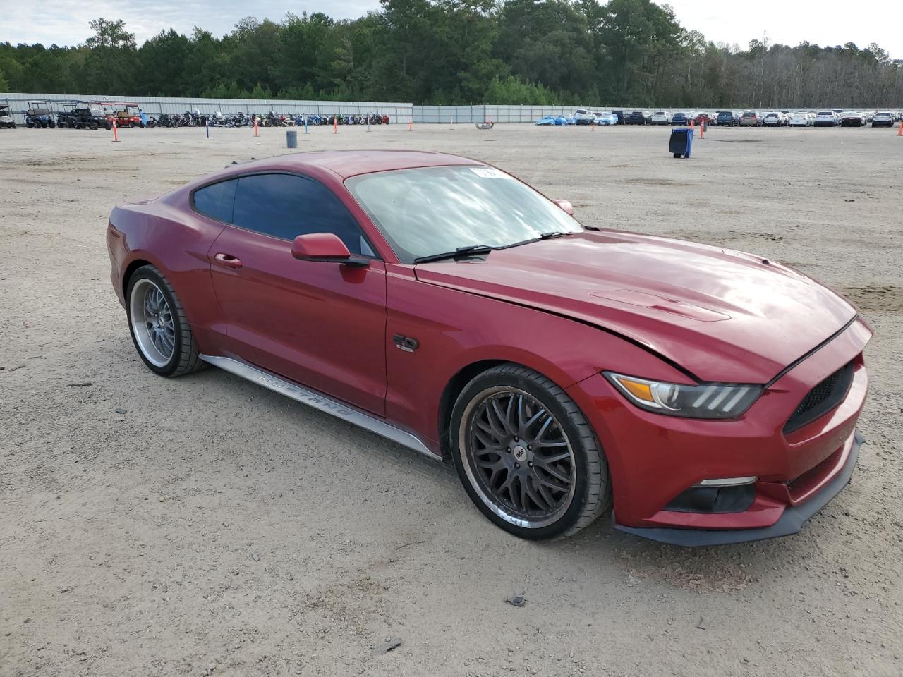 2015 Ford Mustang VIN 1FA6P8CF0F5335443 Copart auction photo, all over damage thumbnail 4