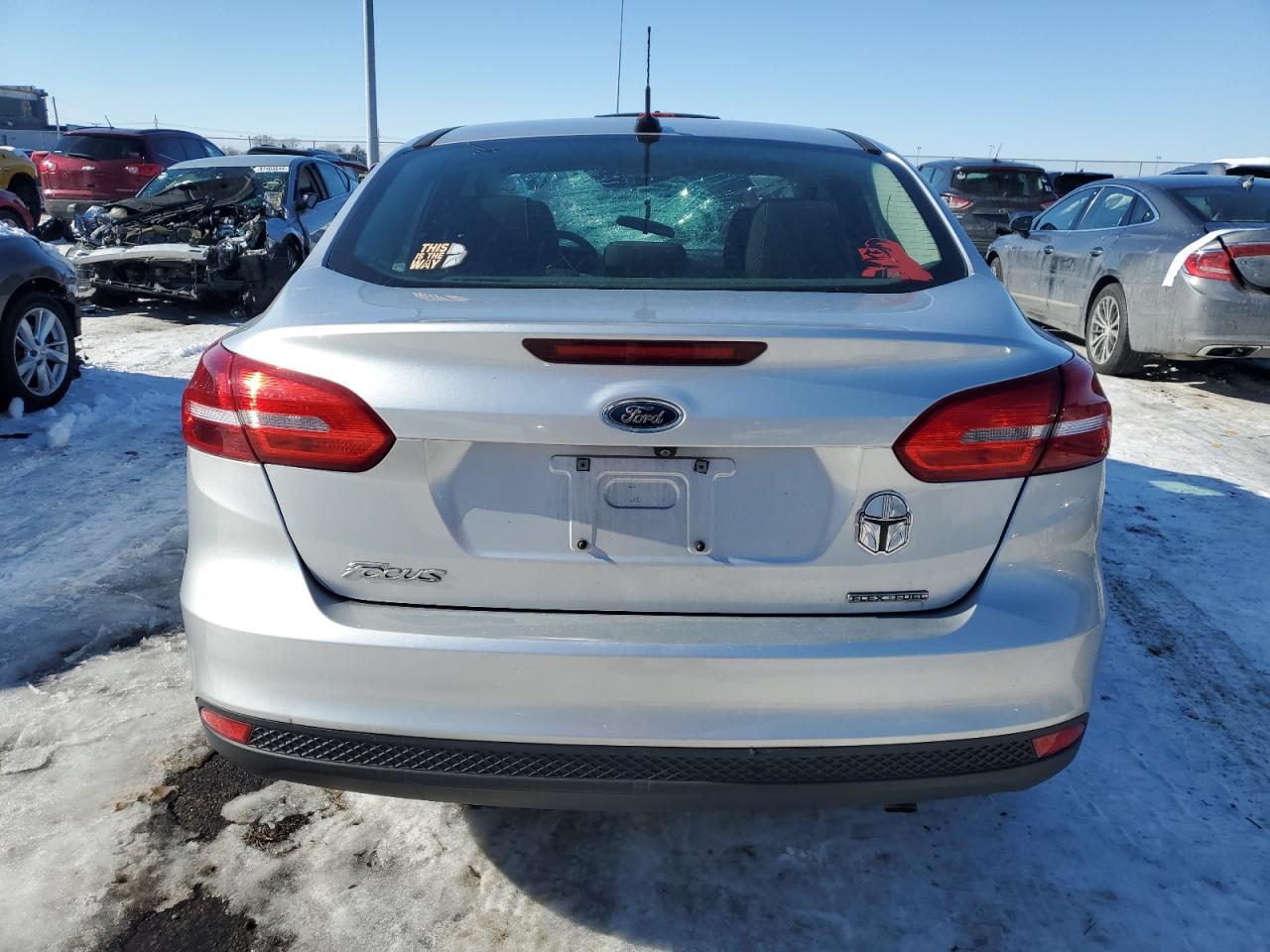 2016 Ford Focus VIN 1FADP3E2XGL229485 Copart auction photo, front end damage thumbnail 6
