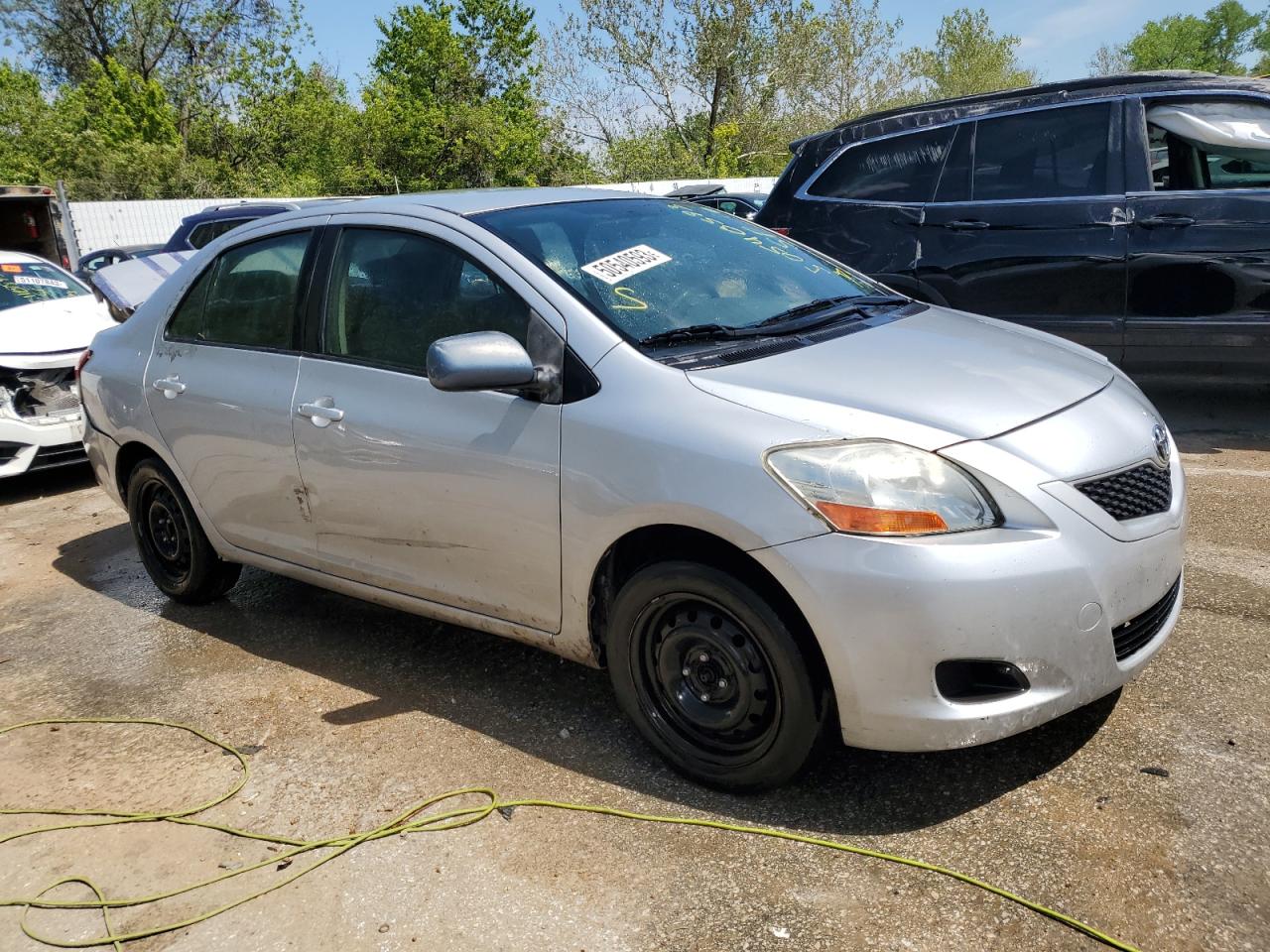 2010 Toyota Yaris VIN JTDBT4K3XA4067617 Copart auction photo, rear end / front end damage thumbnail 4