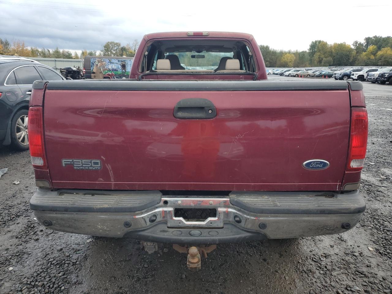 2004 Ford F350 VIN 1FTSW31S74EA95108 Copart auction photo, front end / rear end damage thumbnail 6