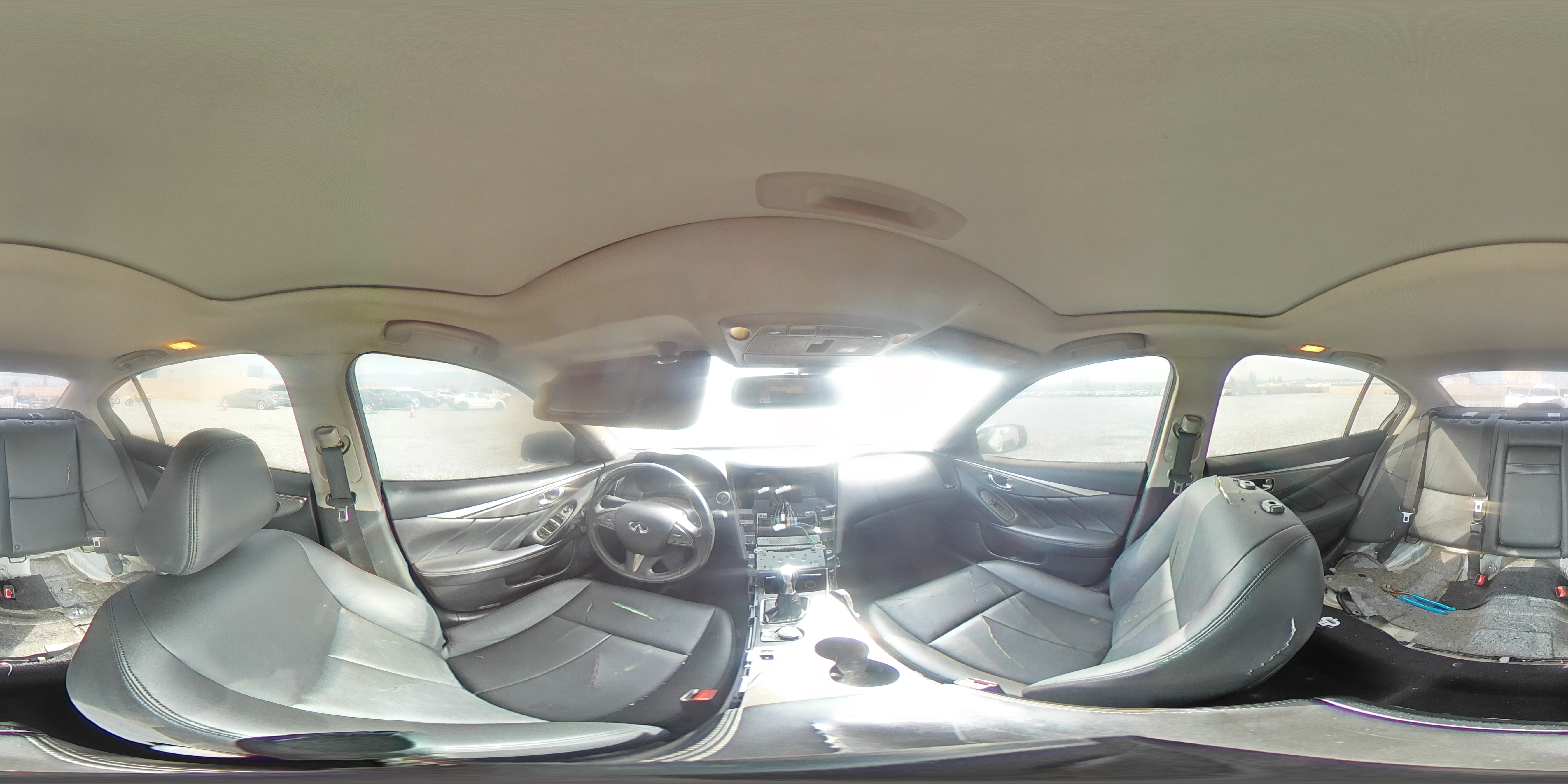 2017 Infiniti Q50 VIN JN1EV7AP2HM741642 Copart auction photo, vandalism / burn - interior damage thumbnail 13